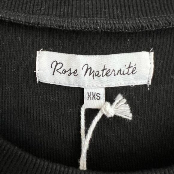 Brand New Rose Maternite Women’s XXS Black Long Bell Sleeve Dress Goth Pregnancy - Picture 7 of 14